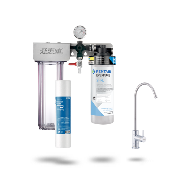 愛惠浦淨水器、濾水器產品 - PurVive® Duo-2HL整合式淨水設備-雙管