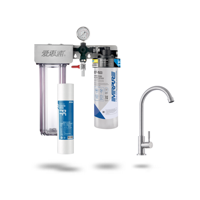 愛惠浦淨水器、濾水器產品 - PurVive Duo-EF1500整合式淨水設備-雙管