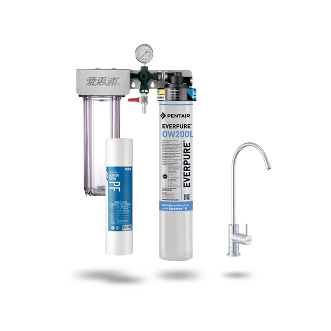 愛惠浦淨水器、濾水器產品 - PurVive® Duo-OW200L整合式淨水設備-雙管