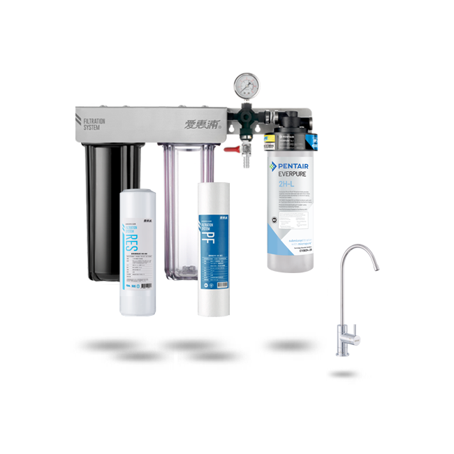 愛惠浦淨水器、濾水器產品 - PurVive® Trio-2HL整合式淨水設備-三管