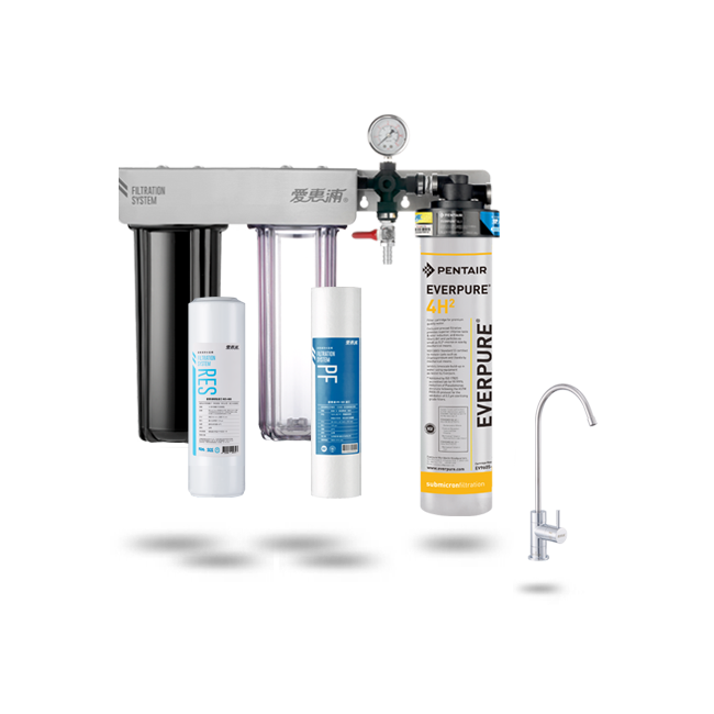 愛惠浦淨水器、濾水器產品 - PurVive® Trio-4H²整合式淨水設備-三管