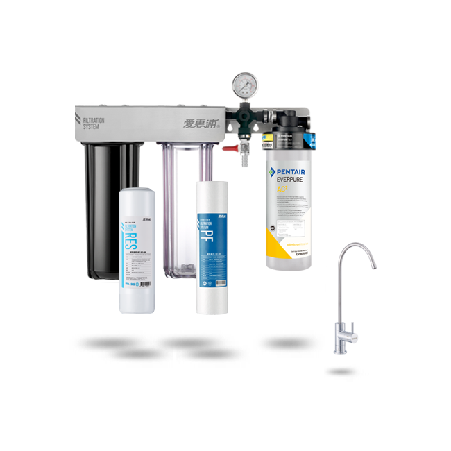 愛惠浦淨水器、濾水器產品 - PurVive® Trio-AC²整合式淨水設備-三管