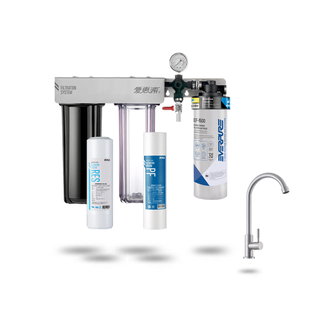 愛惠浦淨水器、濾水器產品 - PurVive Trio-EF1500整合式淨水設備-三管