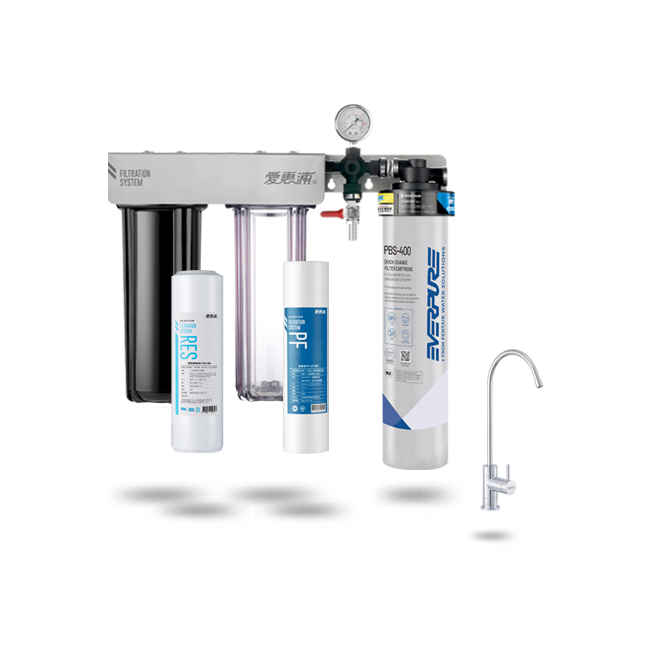 愛惠浦淨水器、濾水器產品 - PurVive® Trio-PBS400整合式淨水設備-三管
